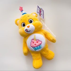 🧡 SOLD 🧡 Care Bears Birthday Bear 9" Plush Cupcake Belly Party Hat 2021